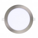 Downlight panel LED Redondo 225mm Níquel 24W
